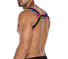 Herren-Brust-Harness mit Metallringen - Pride Edition | CUT4MEN