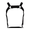 Herren-Brust-Harness mit Metallringen Schwarz | CUT4MEN