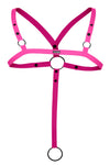 Herren-Harness mit Metallringen Pink | CUT4MEN