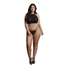 Schwarzes funkelndes zweiteiliges Lingerie Set mit elegantem Strassbesatz von Le Désir by Shots