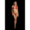 Rotes verführerisches Dessous Set mit weißem Plüsch von Le Désir by Shots – Ansicht 5
