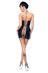Verführerisches Spitzen-Negligee Greta mit String-Tanga | Demoniq