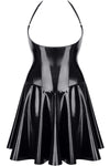 Verführerisches Lack-Minikleid TDJutta001 mit Schnürung | Demoniq