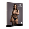 Schwarzer verführerischer Bodystocking mit elegantem Spitzenmuster von Le Désir by Shots – Ansicht 9