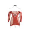 Rotes atemberaubendes langärmliges Minikleid mit aufregenden Cut Outs | Le Désir by Shots