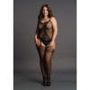 Schwarzer aufreizender Bodystocking in halterloser Strumpfoptik von Le Désir by Shots – Ansicht 12
