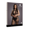 Schwarzer hochgeschlossener Bodystocking mit filigranem Spitzenmuster von Le Désir by Shots – Ansicht 9