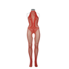 Roter atemberaubender Bodystocking im sinnlichen Mix aus Spitze und Netz von Le Désir by Shots – Ansicht 14