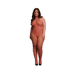 Roter atemberaubender Bodystocking im sinnlichen Mix aus Spitze und Netz von Le Désir by Shots – Ansicht 8