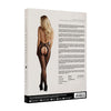 Schwarzer aufregender Neckholder Bodystocking mit wildem Leopardenmuster von Le Désir by Shots – Ansicht 3