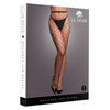 Schwarze verführerische Netzstrumpfhose mit elegantem Hüftband von Le Désir by Shots – Ansicht 2