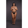 Schwarze verführerische Netzstrumpfhose mit elegantem Hüftband von Le Désir by Shots – Ansicht 14