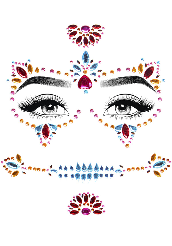 Kostumzubehör - Dia De Los Muertos Juwelen Sticker | Leg Avenue