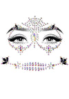Kostümzubehör - Calavera Gesichtsjuwelen Sticker mehrfarbig | Leg Avenue