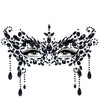 Schwarzer verführerischer Strass Masken Schmuck für geheimnisvolle Auftritte | Leg Avenue