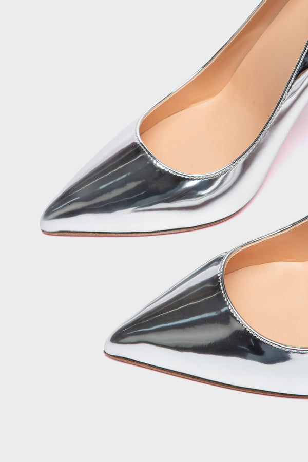 TAYA 100 Pumps in Liquid Silver von Giaro – Ansicht 10