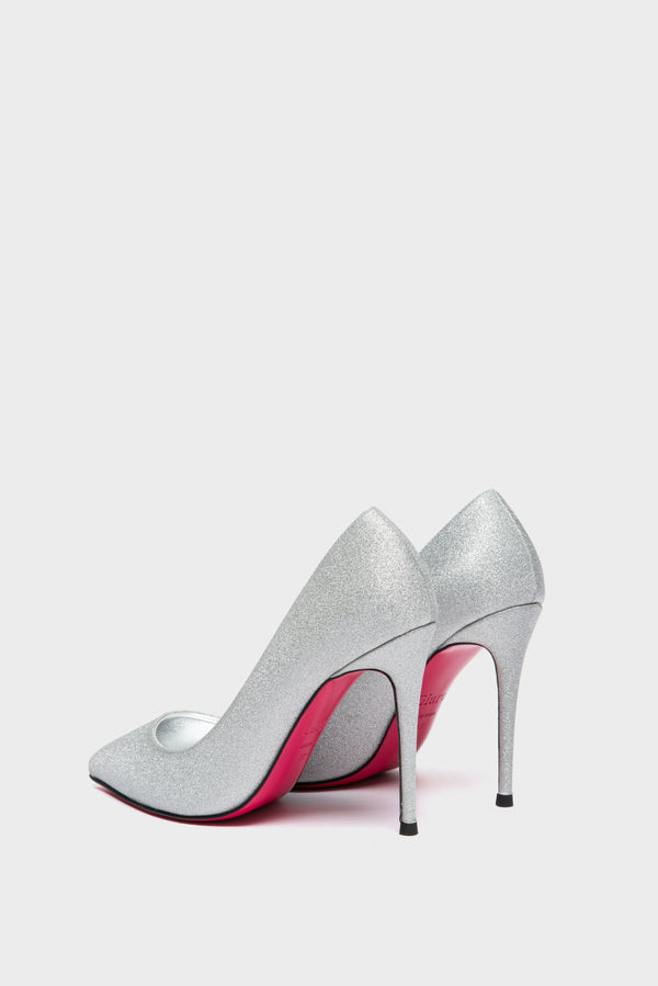 TAYA 100 Pumps in Silber Glitzer von Giaro – Ansicht 8