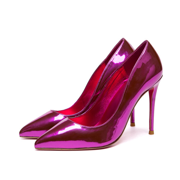 TAYA 100 Pumps in Fuchsia Metallic von Giaro – Ansicht 2