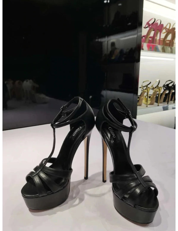 Giaro KARELESS Black Matte SandalenSALE