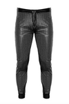 Perforierte Wetlook Herren-Hose mit Elasthan-Anteil und Polymerbeschichtung | Noir Handmade Men