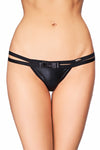 Wetlook T-String mit elastischen Gummibändern | 7Heaven