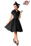 Kleid Premium Retro Swing-Kleid mit Umlegekragen & angeschnittenen Ärmeln schwarz_73528.jpg