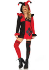 Kostüm - Gaukler schwarz rot | Leg Avenue
