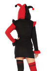Kostüm - Gaukler schwarz rot | Leg Avenue