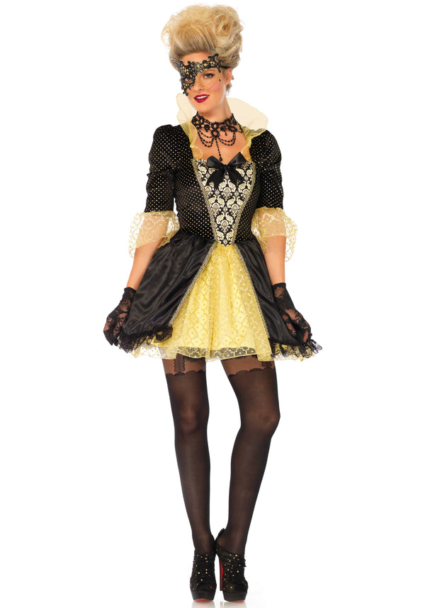 Kostüm -Ballkleid gelb-schwarz | Leg Avenue
