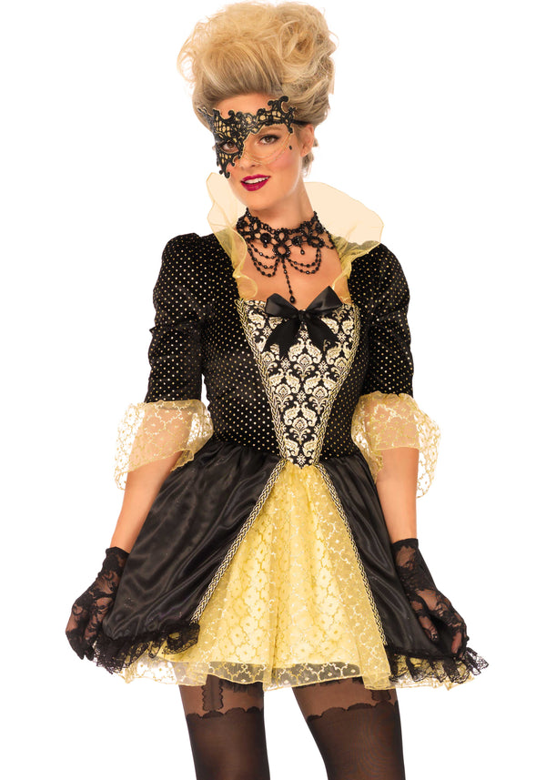 Kostüm -Ballkleid gelb-schwarz | Leg Avenue