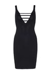 Minikleid mit V Ausschnitt schwarz | Leg Avenue