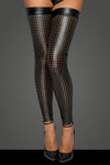 Lasercut Wetlook Strümpfe F236 - Schwarz | Noir Handmade_115072.jpg