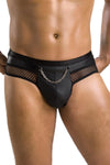 Ouvert-Slip mit Metallkette und Netzeinsatz | Passion Menswear