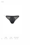 Ouvert-Herren-Slip mit Metallringen, Netz und Kunstleder | Passion Menswear
