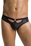 Männer Slip ouvert mit Metallring und Gummibändern | Passion Menswear