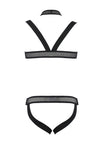 Harness Set mit Netzeinsätzen, Metallring und Gummibändern | Passion Menswear