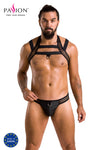 Harness Set mit Netzeinsätzen, Metallring und Gummibändern | Passion Menswear