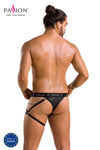 Männer String mit abnehmbarem Beinharness aus Kunstleder | Passion Menswear