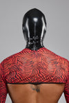 Hochwertige Vinyl-Maske Blickdicht SR-Zebra | Regnes Fetish Planet