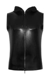 Kapuzenshirt mit Zwei-Wege Zipper Ärmellos Lounge Design | Noir Handmade Men