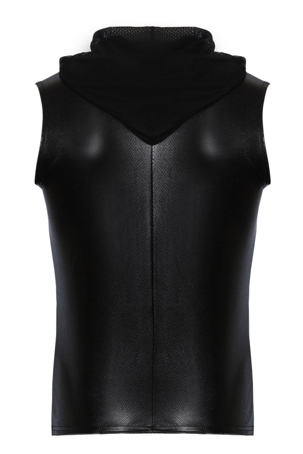 Kapuzenshirt mit Zwei-Wege Zipper Ärmellos Lounge Design | Noir Handmade Men