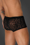 Männer Shorts mit Leoparden Flock Muster | Noir Handmade Men