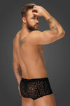Männer Shorts mit Leoparden Flock Muster | Noir Handmade Men