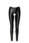 Wetlook Leggings mit offenem Schritt für sinnliche Momente | Noir Handmade
