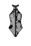 Eleganter Neckholder-Body mit Wildblumenprint und 3-Wege-Reißverschluss | Noir Handmade