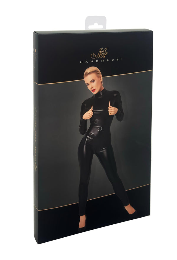 Powerwetlook Catsuit mit rückseitigem Reißverschluss | Noir Handmade