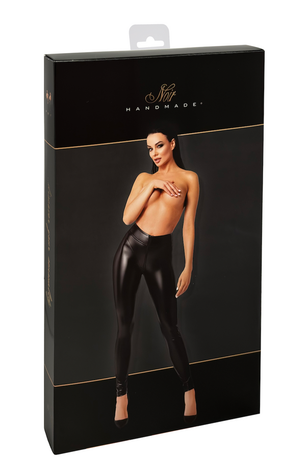Leggings mit Zwei-Wege-Reißverschluss im Schritt | Noir Handmade