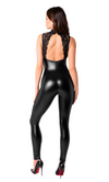 Eleganter Overall mit Spitzeneinsatz und Hakenverschluss | Noir Handmade