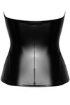 Trägerloses Corsagen-Top F334 mit elegantem Reißverschluss | Noir Handmade