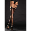 Sexy Strümpfe mit lieblichen Rücksaum & feiner Spitze - Schwarz | Shots